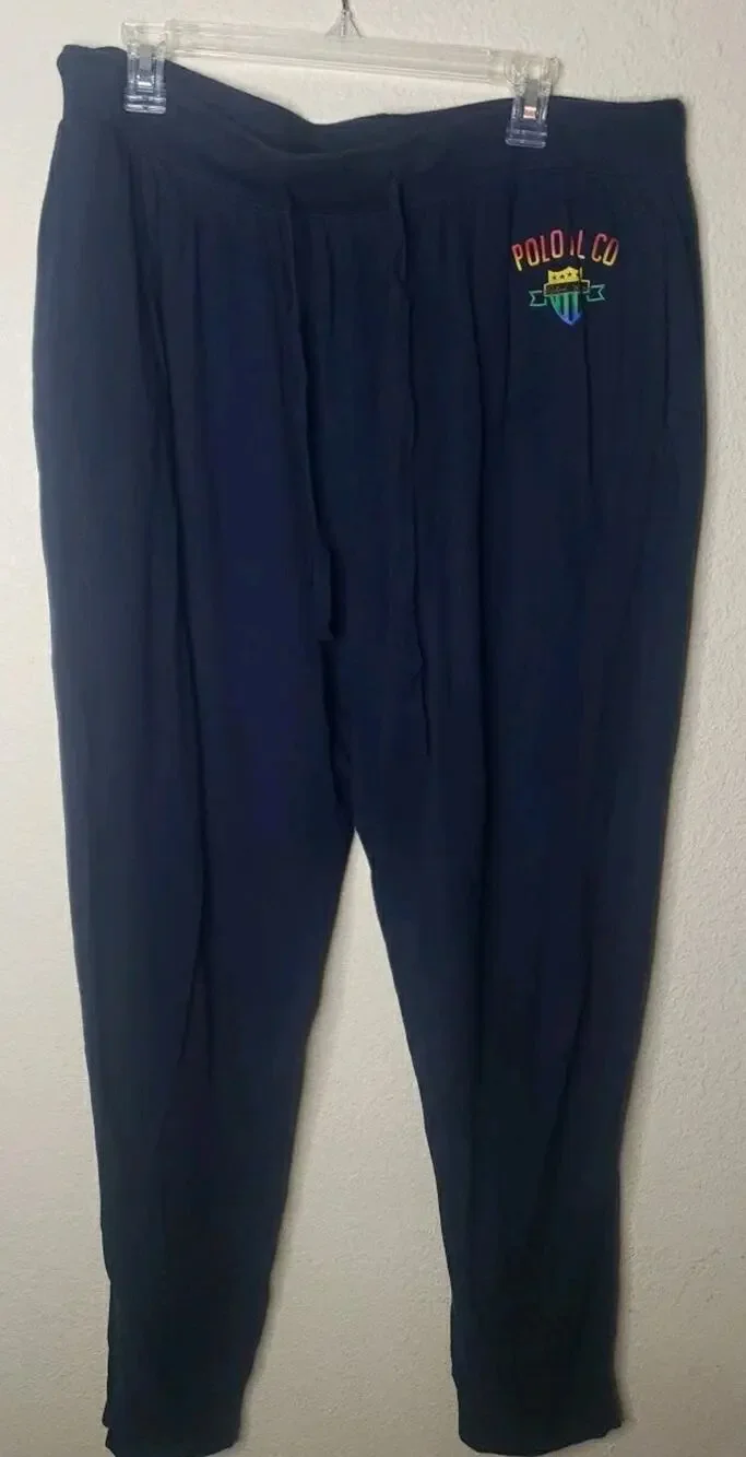 Polo Ralph Lauren Sleepwear Pants Men's Size 1XL PJ Bottoms Cotton Navy Blue